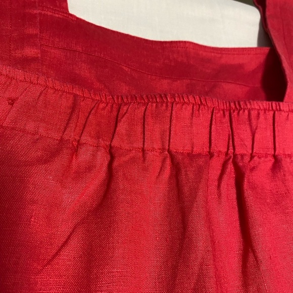 Everlane Red 100% Linen Jumper in Size 6. - Picture 7 of 14